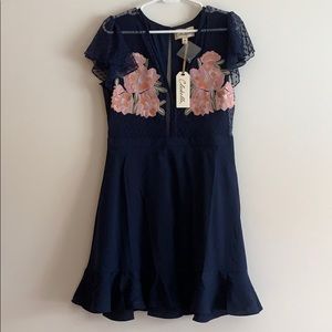 Cleobella Blue Floral Dress
